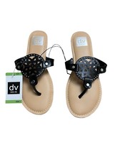 DV Dolce Vita Womens Size 7 Flat Gionna Sandals Black Slip on New With Tags - $18.90 CAD