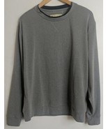 Donald Ross Sweater Mens L Gray Sportswear Comfort Casual Crew Neck - $29.44 CAD