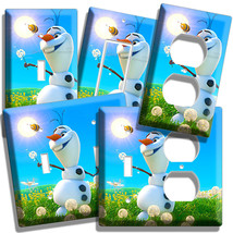 Disney Frozen Snowman Olaf Children Play Room Decor Light Switch Outlet Plates 2 - £7.02 GBP