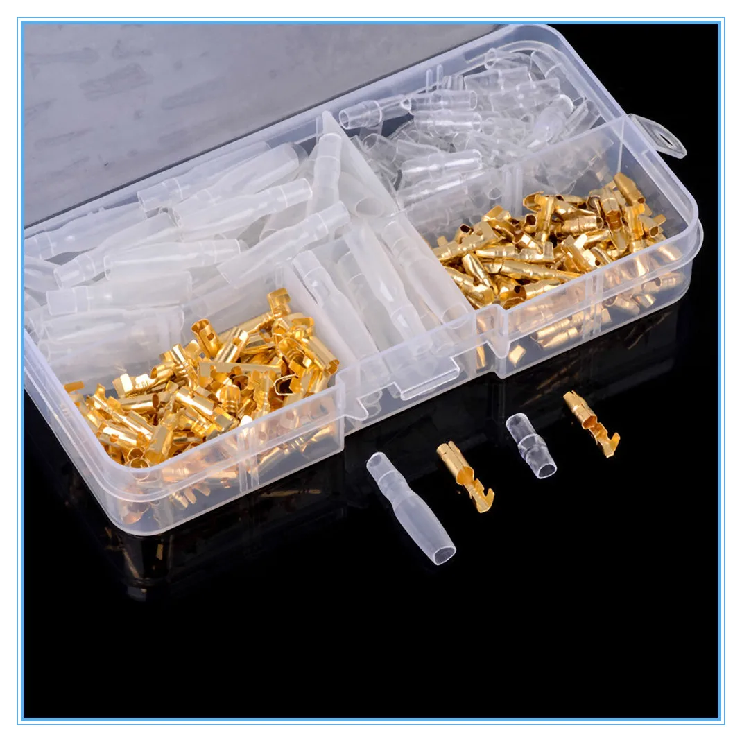 House Home 120pcs/set 3.5mm BrA Bullet ConAtor Terminal Male &amp; Female with Cover - £19.98 GBP