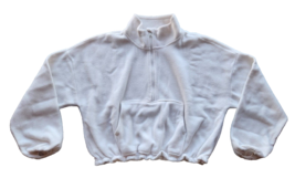 Girls Old Navy Crop Top White Fleece Long Sleeve Shirt Size Large 10-12 - $18.00