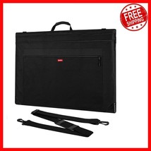 Lightweight 23x31 Art Portfolio Bag - Waterproof, Stylish Black Case for... - $38.79