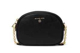 New Michael Kors Jet Set Charm Small Oval Camera Crossbody Leather Black Dustbag - £73.16 GBP