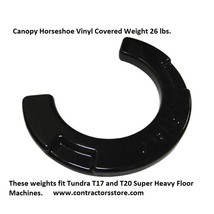 26 lbs Vinyl Covered Canopy Horseshoe Weight Tundra Floor Machine  - £105.74 GBP