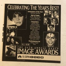 26th Image Awards Tv Guide Vintage Print Ad Whitney Houston Michael Jackso Tpa13 - $5.93