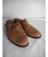 Clarks Artisan Sz 9M Brown Leather Slide Mule Shoes - $35.99