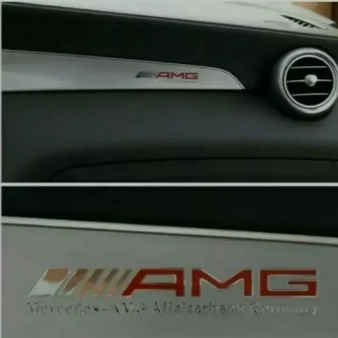 NEU AMG Edition Chrom Mercedes Aufkleber logo alu AMG sticker embleme - $8.00