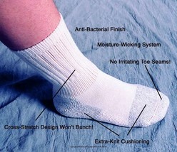 Pedifix Seamless Active Socks, White - Men&#39;s 7 - 9 1/2&quot; , Women&#39;s 8 - 10... - $14.55
