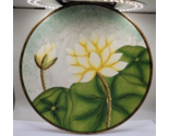 FOUR Dinner Plates PACIFIC RIM Exclusive Hand Painted YELLOW FLOWERS - $49.99