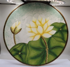 FOUR Dinner Plates PACIFIC RIM Exclusive Hand Painted YELLOW FLOWERS - £39.04 GBP