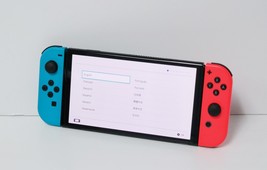 Nintendo Switch OLED Model w/ Neon Red Neon Blue Joy-Con -Multi image 2