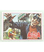 1966 Topps Batman Red Bat Puzzle Back Card #27A Striking out the Cobra b... - £7.56 GBP