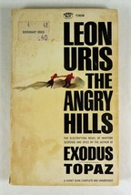 The Angry Hills Leon Uris Signet Books 1955 Paperback 16th Printing WWII Novel - £11.51 GBP