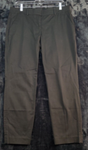 J.CREW Dress Pants Womens Size 6 Black Cotton Pockets Flat Front Straight Leg - £14.96 GBP