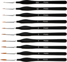 PSISO 10 PCS Miniature Paint Brushes Kit, Fine Detail Painting Brush Mic... - £8.90 GBP