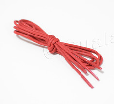 RED -  Waxed Cotton Dress Shoelaces Round Oxford Shoe Laces Strings Shoe... - £5.62 GBP