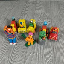 Sesame Street Muppets Diecast Lot Of 8 Vintage Cars and plastic figures 1980&#39;s - £7.72 GBP