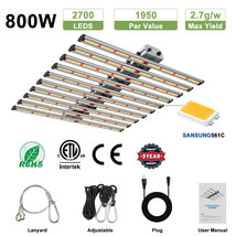 10Bar 800W Commercial SpiderGrow Light with Samsung LED Medical All Indoor Plant - £360.89 GBP