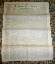 Lancaster, New Hampshire Gazette Newspaper - March 9, 1886 - £15.54 GBP