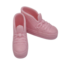 Vintage 1990's Mattel Barbie / Skipper Light Pink Lace Up Tie High Top Sneakers - $23.75