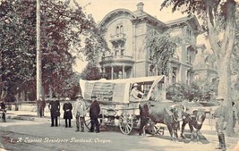Portland Or~Typical Residence~Ezra MEEKER-OREGON Trail Expedition Postcard - £7.99 GBP