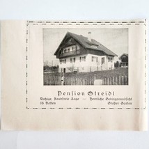 1940 Pension Hotel Streidl Murnau City Advertisement Germany Import DWMM3 - $27.41 CAD