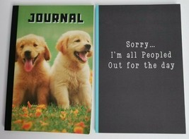 2 Blank Journals Books Lot NEW Puppies Sorry Im All Peopled Out Good &amp; Bad Days - £7.82 GBP