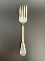 Reed &amp; Barton Colonial Shell 1961 Stainless 8¾&quot; Solid Cold Meat Serving Fork - £19.98 GBP