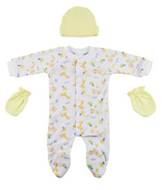 Bambini Newborn (0-6 Months) Unisex Sleep-n-Play, Cap and Mittens - 3 pc... - £13.07 GBP