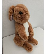 Vintage Bunny Rabbit Plush Stuffed Animal Brown White Sitting 12&quot; tall - £21.41 GBP