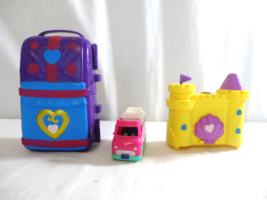 Polly Pocket Hidden in Plain Sight Beach Vibes Backpack + Sand castle + Camper - £15.27 GBP