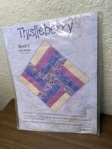 Thistleberry Rail Fence Quilt Block 2 Quiltblocks Pre-Cut Ready to Sew J... - $9.89