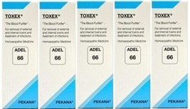 Pack of 5 ADEL 66 Toxex Drop For Removal Of External And Internal Toxins - £23.28 GBP