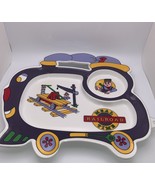 Oneida 1994 Childs Plastic Plate ‘Meal Railroad Time’ 10” X 10” Tray - £5.44 GBP