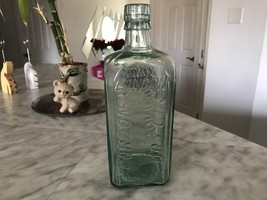 Antique Gordon Dry Gin London Englan Empty Glass Bottle 8.5H - £27.67 GBP