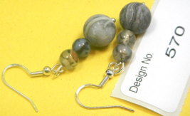 Jasper -Gemstone Earring-Energy Jewelry-Facilitate-balances the emotions-570 - £3.84 GBP