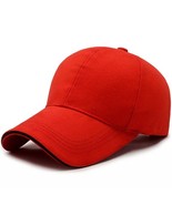 Plain Baseball Caps Men Women Unisex Peak Caps Summer Hats Sports Cap Red - $9.88