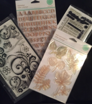 Martha Stewart Stamp and Inque stamps for crafting lot of 4 - $7.43