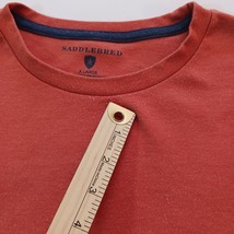 Saddlebred Crewneck Men's Blunt Red Cotton Blend Short Sleeve T-Shirt Size XL image 3