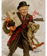 Donald Trump Vintage pencil drawing Art Print. - $2,475.00