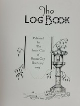 Vintage 1925 Kansas City University Log Book Year Book Mather Hall - £19.36 GBP
