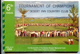 6th Tournament Of Champions Golf Program April 24-27 1958 - $181.88