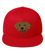 Golden Retriever Lover Hat Perfect Gift for Him And Her,  Flat Bill Cap - £27.53 GBP