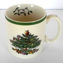 Spode Christmas Tree Holly Mug - Ivory Holiday Coffee Cup 1938 - S3324-A12 - $11.35