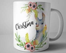 Personalized Llama Gifts, Llama Coffee Mug, Llama Gifts For Women, Personalized  - £13.79 GBP