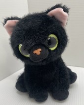 Pets Alive Smitten Kitten Surprise Bombay Black Cat Lucky Interactive Plush - $16.36