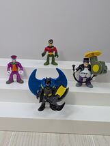 Imaginext DC Batman Joker Penguin Robin Figures Accessories Lot USED READ - $12.86