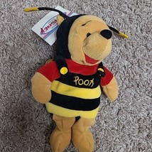 Disney Store Winnie The Pooh Bumblebee 8&quot; Beanbag Plush Toy NWT NOS - £3.53 GBP