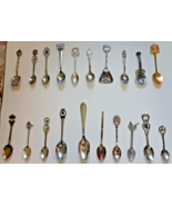 Novelty Vintage Souvenir Collector Mini Spoons Travel States / Places / ... - $29.39