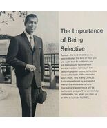 1965 Curlee Clothing Company Men&#39;s Suits Advertisement Fashion Clothes D... - $450.75 MXN